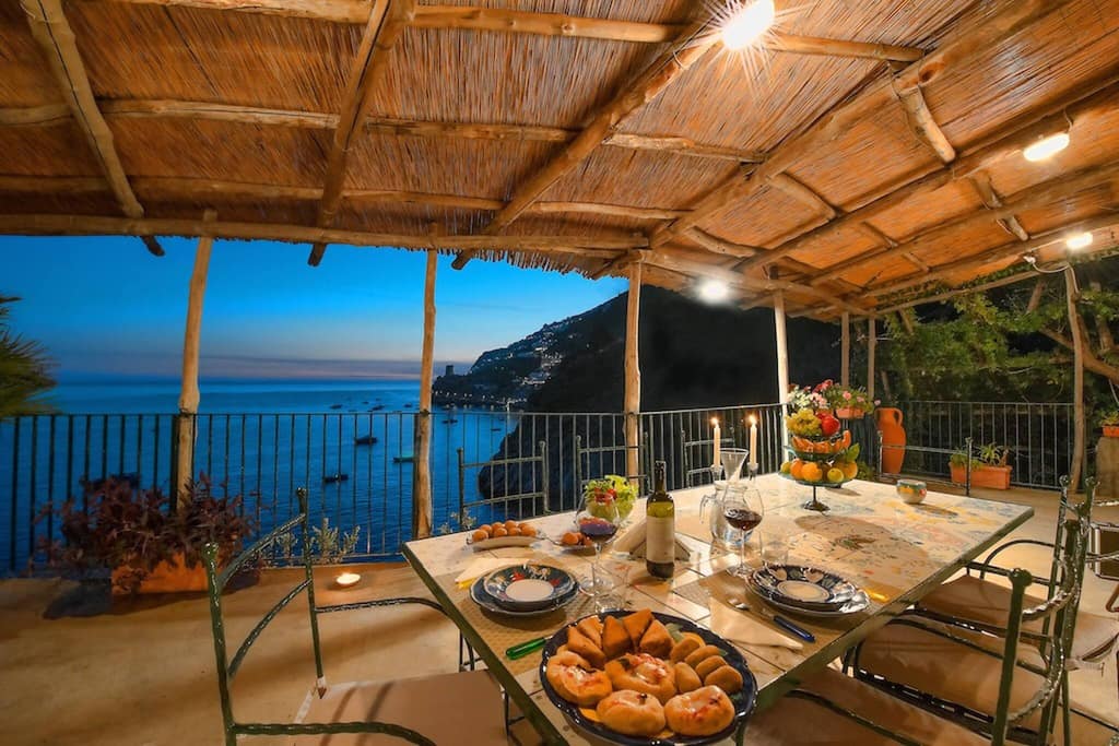 Luxury Amalfi Coast Cliff Villa Sunset with Pool 2